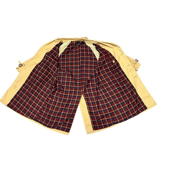 YVES SAINT LAURENT VINTAGE TRENCHCOAT WITH PLAID INTERIOR SIZE 54 EU SIZE L USA - Picture 8 of 15